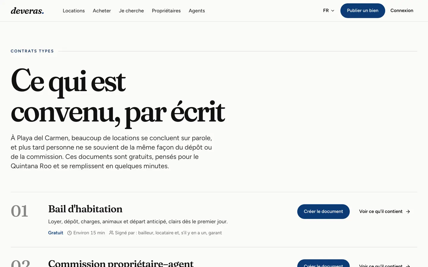 Les documents de Deveras, dont l’accord de commission partagée